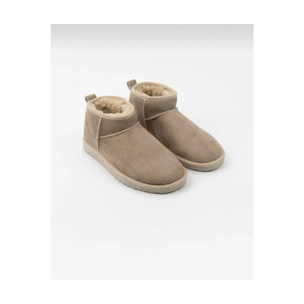 Öner Shoes Kadın Mini Bej Süet Yarım Bot Içi Tüylü Ayakkabı Dar Kalıptır 36 Beden Kadın Botları Fiyatı