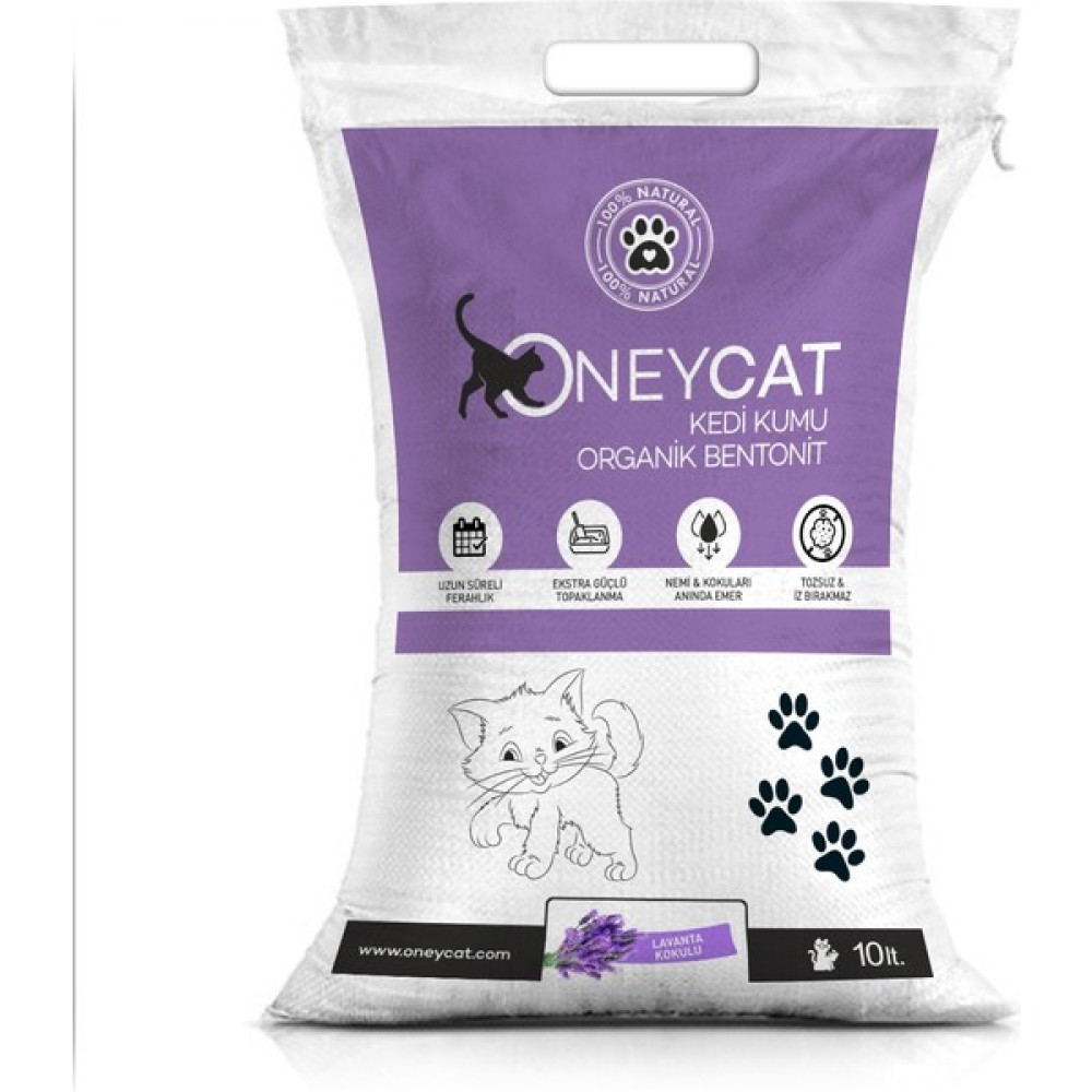 Oney Cat Oneycat Lavanta Kokulu 10LT. Ince Taneli Topaklanan Kedi Kumu Evcil Hayvan Ürünleri Fiyatı