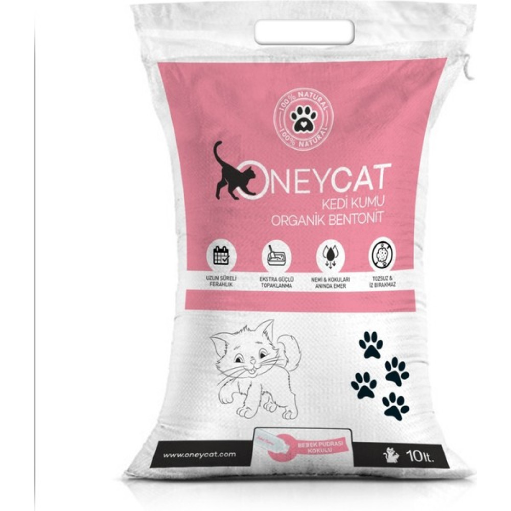 Oney Cat Oneycat Pudra Kokulu 10LT. Ince Taneli Topaklanan Kedi Kumu Evcil Hayvan Ürünleri Fiyatı