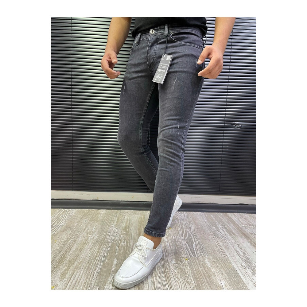 OneZero Erkek Gri Skinny Fit pantolon 36 Beden Kadın Pantolon Fiyatı