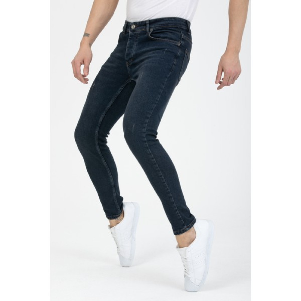 OneZero Erkek Mavi-Kahve Destroy Skinny Fit Jeans Erkek Jeans / Kot Pantolon Fiyatı