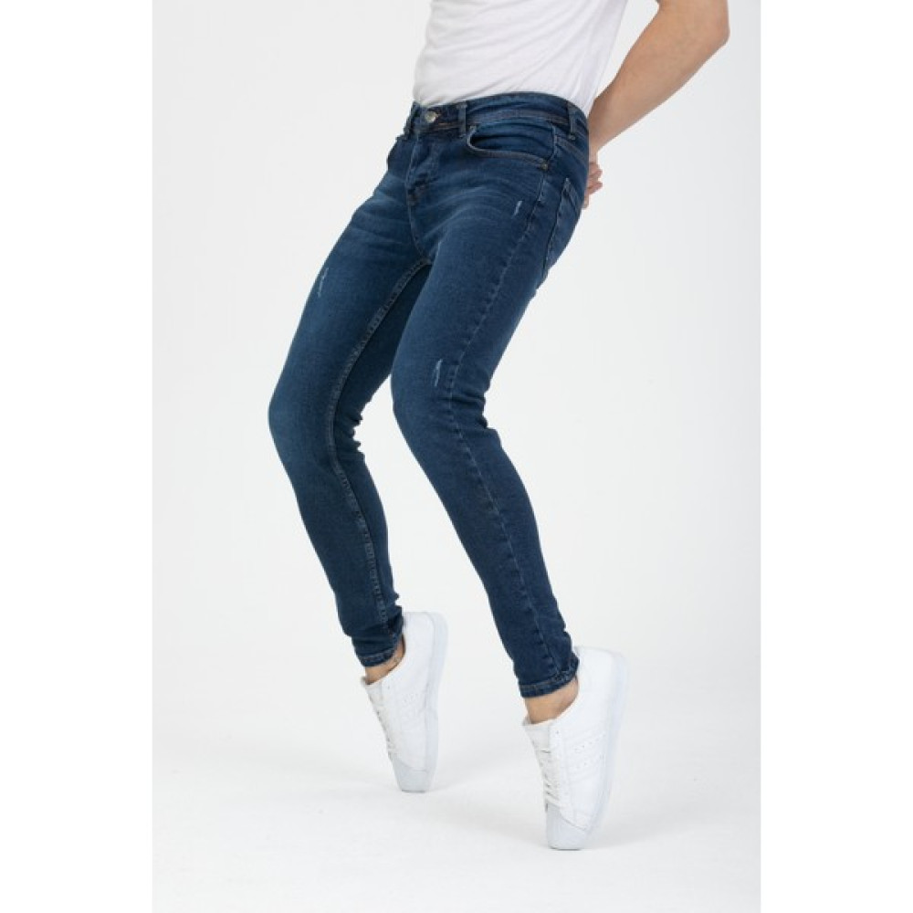 OneZero Erkek Mavi Tırnaklı Skinny Fit Jeans Erkek Jeans / Kot Pantolon Fiyatı