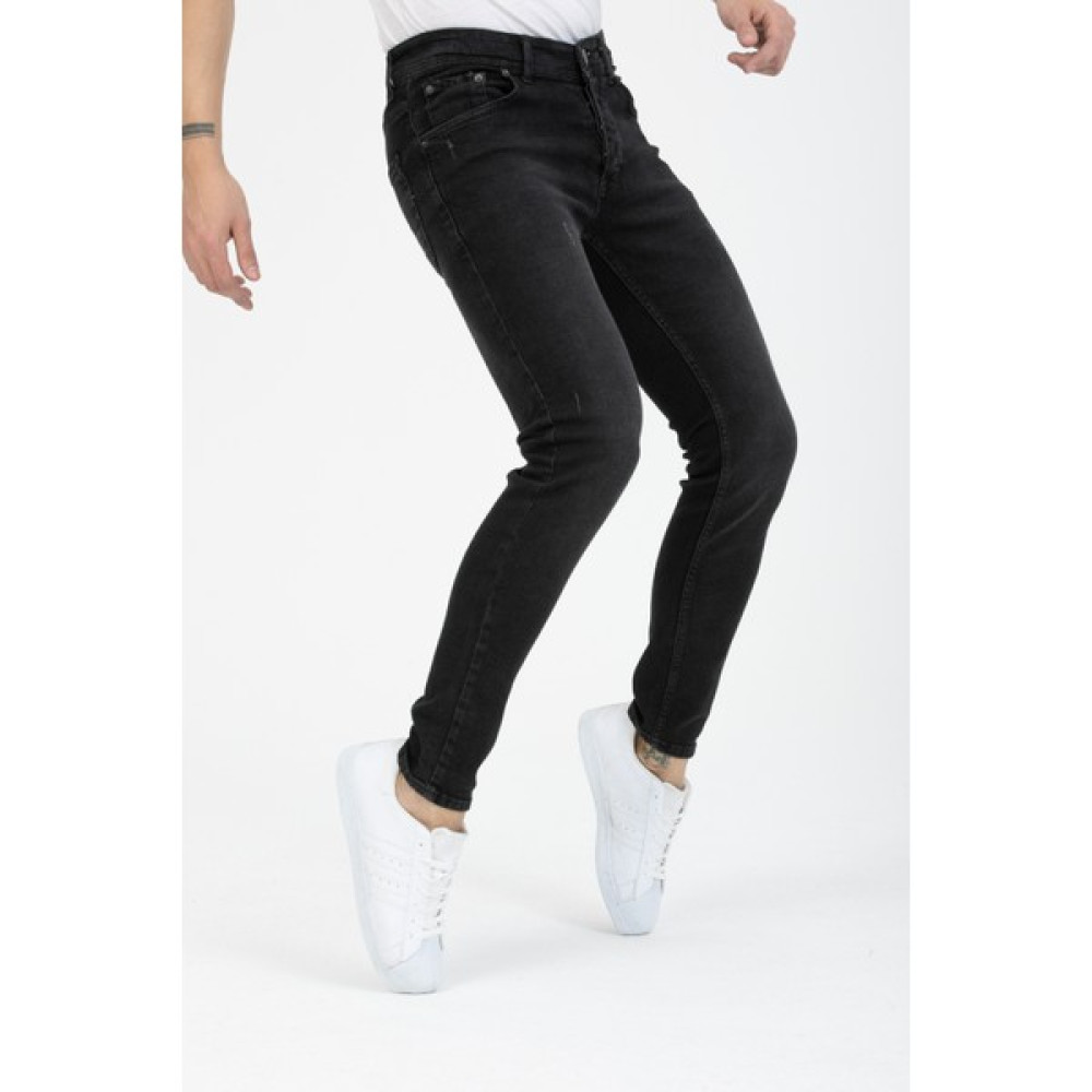 OneZero Erkek Siyah Tırnaklı Skinny Fit Jeans Erkek Jeans / Kot Pantolon Fiyatı