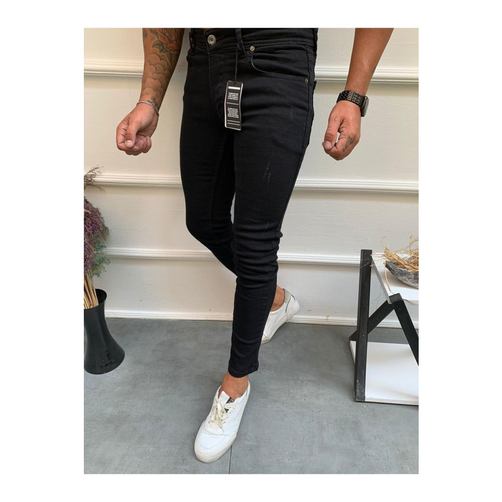OneZero Erkek Siyah Tırnaklı Skinny Fit Pantolon 29 Beden Kadın Pantolon Fiyatı