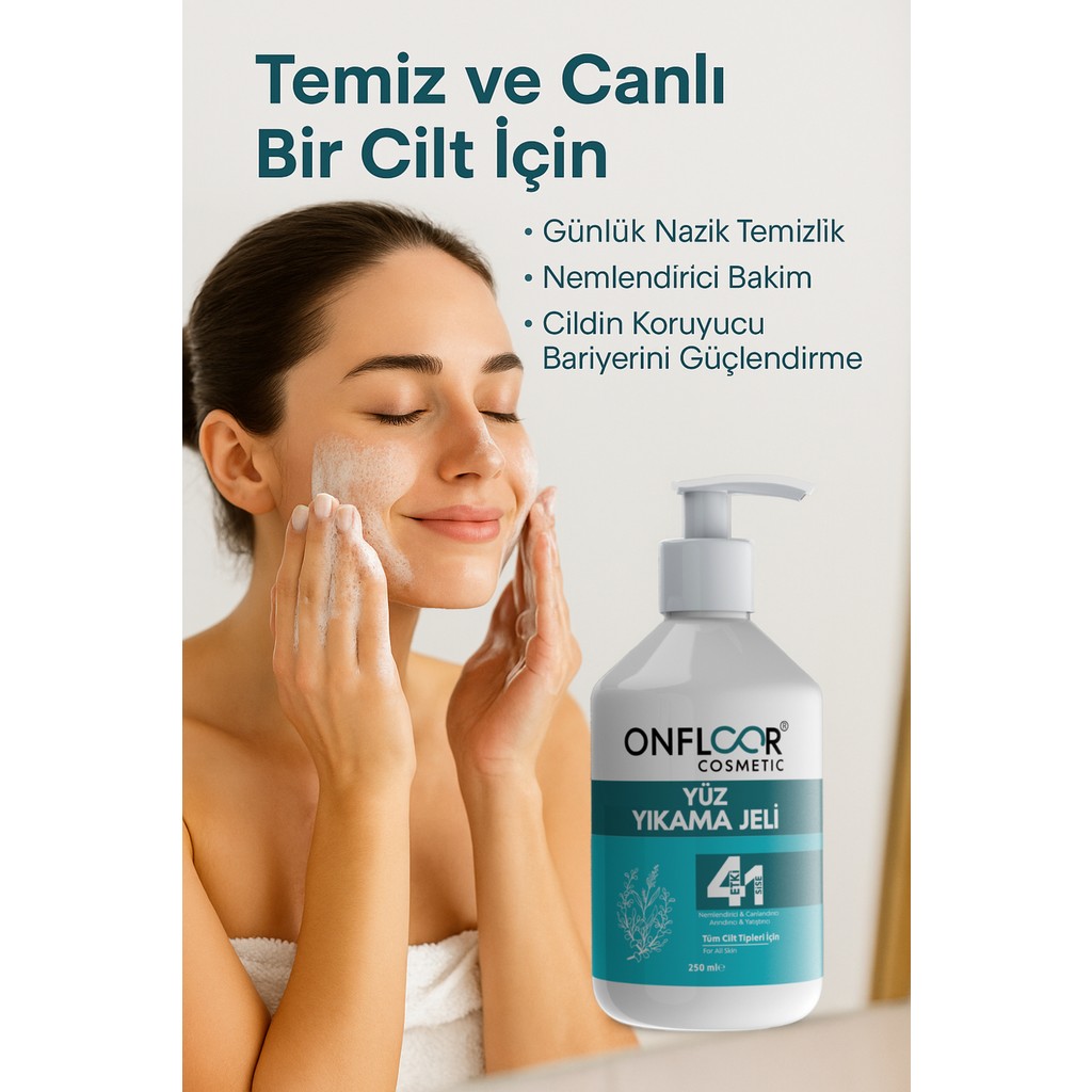 Onfloor Yüz Yıkama Jeli Onarıcı Akneye Eğilimli Ciltler 250 M Cilt Temizleme ve Peeling Fiyatı