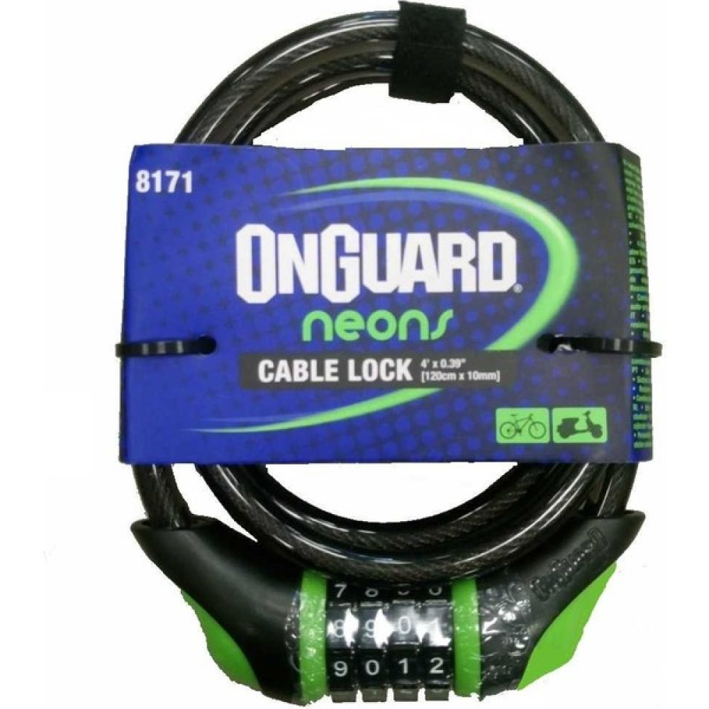 Onguard 8171 10X120 Neon Combo Şifreli Kilit Bisiklet Aksesuarları Fiyatı