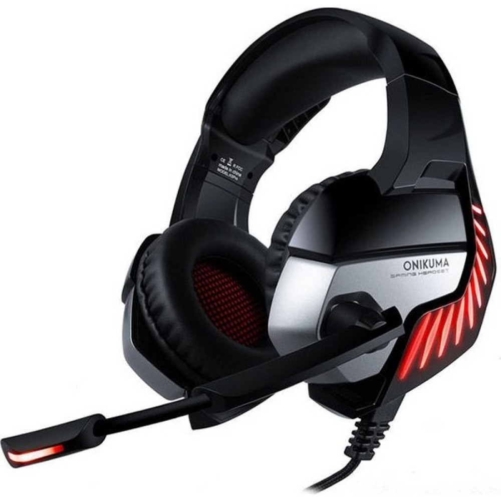 Onikuma Profesyonel Oyuncu Kulaklığı Telefon Uyumlu Kulaküstü Gaming Kulaklık Siyah Renkli LED Pc/ps4/xbox Uyumlu - Siyah - Kırmızı Kulak Üstü Kulaklık Fiyatı