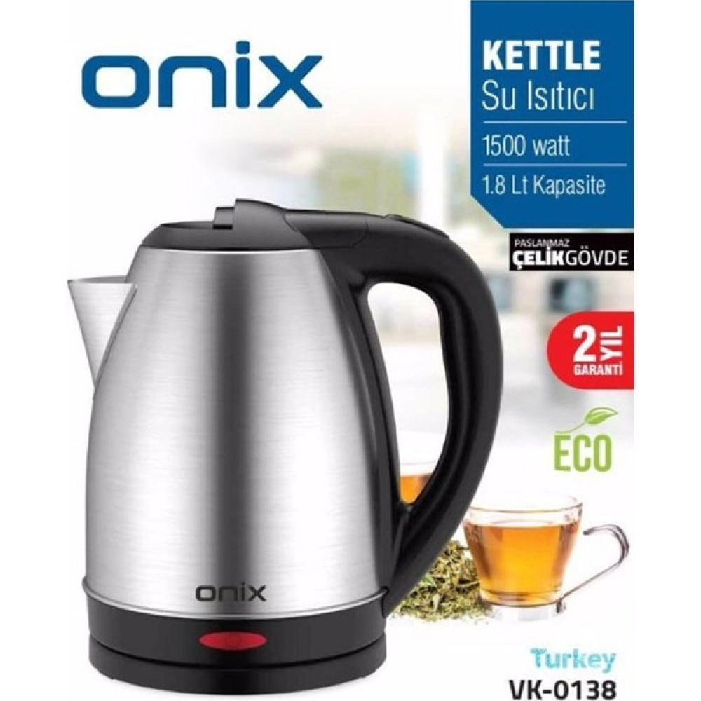 Onix Kettle & Elektrikli Su Isıtıcı [VK-0138] - Inox Su Isıtıcıları / Kettle Fiyatı