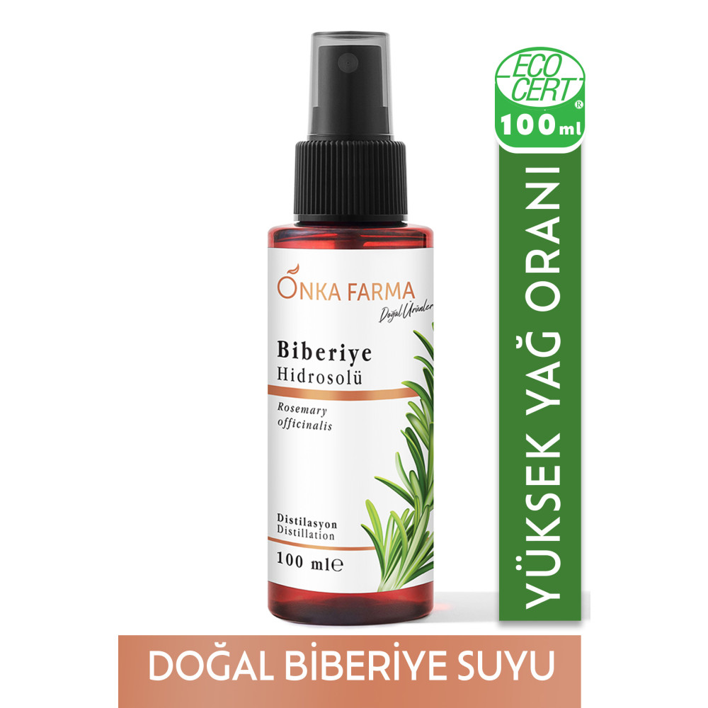 OnkaFarma Onka Farma Biberiye Suyu - Hidrosolü Tonik Yağı Alınmamış Doğal İçerik Cilt ve Yüz Bakımı Fiyatı