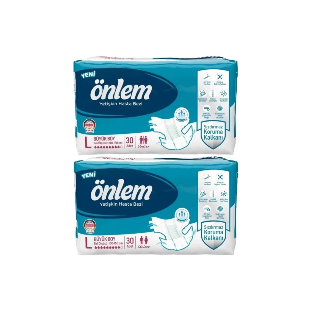 Onlem Belbantli Tekstil Yuzey Large Buyuk 60 Adet Hasta Bezi Hasta Bezleri ve Temizliği Fiyatı