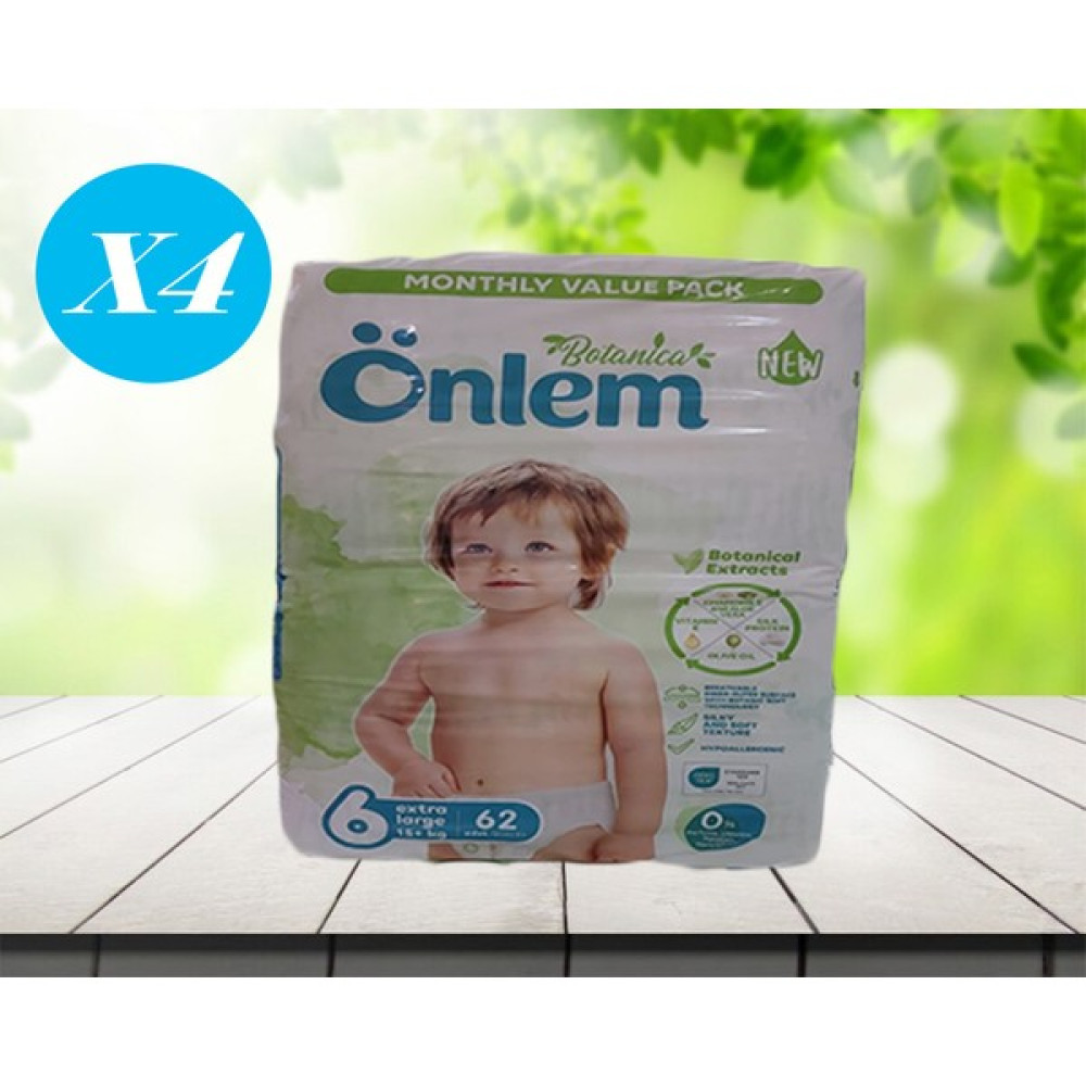 Önlem Botanica Bebek Bezi 6 Numara 62'li 4 Adet - 6 Beden 60'lı Bebek Bezi Fiyatı
