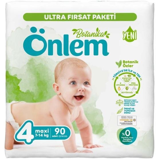 Önlem Botanika 90 Adet 4 Numara Maxi Bebek Bezi