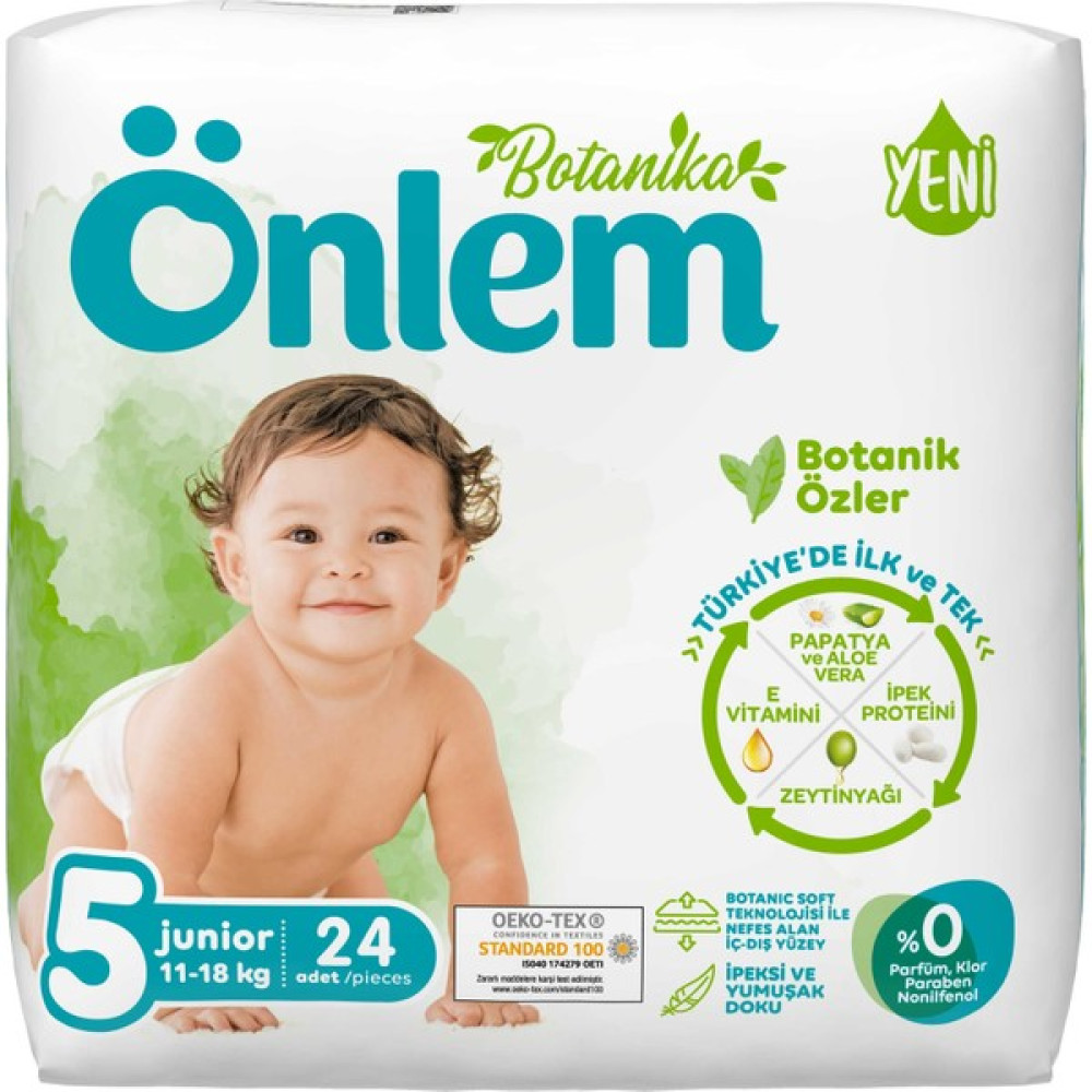 Önlem Botanika Bebek Bezi Avantaj Paket Junior 24’lü (11-18 Kg) - 5 Bebek Bezi Fiyatı
