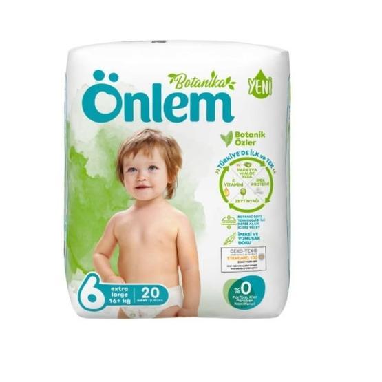 Önlem Botanika No:6 Extra Large 20 Adet Bebek Bezi Bebek Bezi Fiyatı