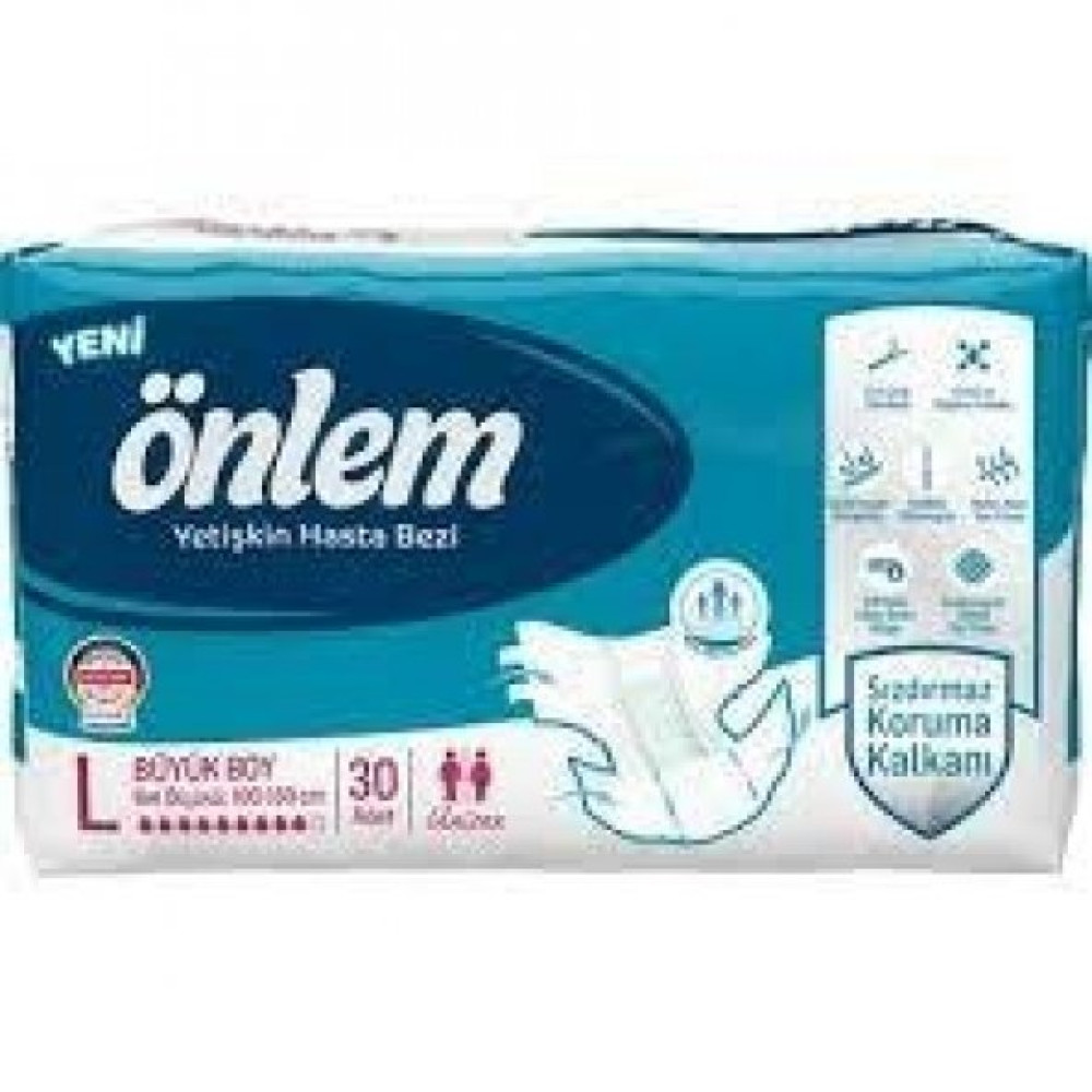 Onlem Hasta Bezi Belbantli Tekstil Yuzey L 30'Lu Hasta Bezleri ve Temizliği Fiyatı