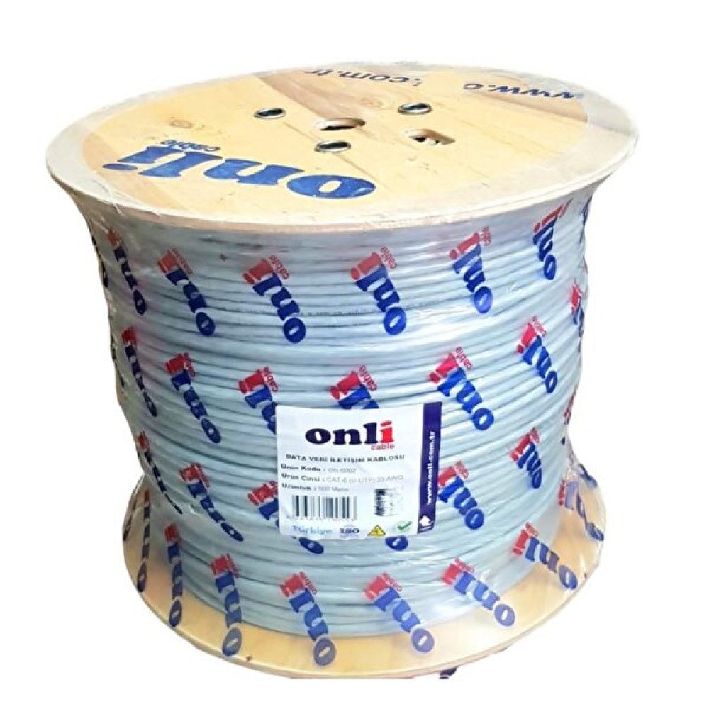 Onli 23Awg UTP Cat6 500 M Gri Network Kablosu Ağ / Network Kablosu Fiyatı