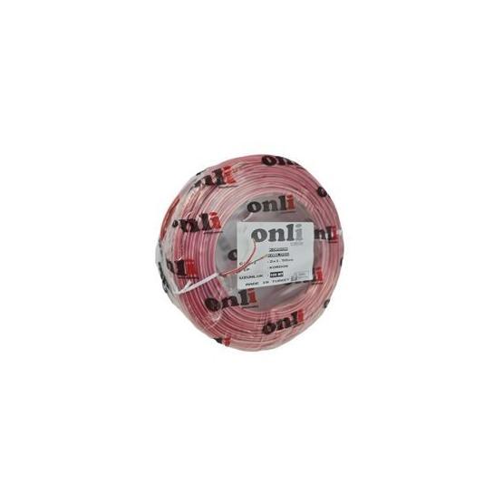 Onli 2x1.50 mm 100 m Şeffaf Hoparlör Kablosu