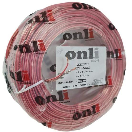 Onli 2x1.50 mm 100 m Şeffaf Hoparlör Kablosu