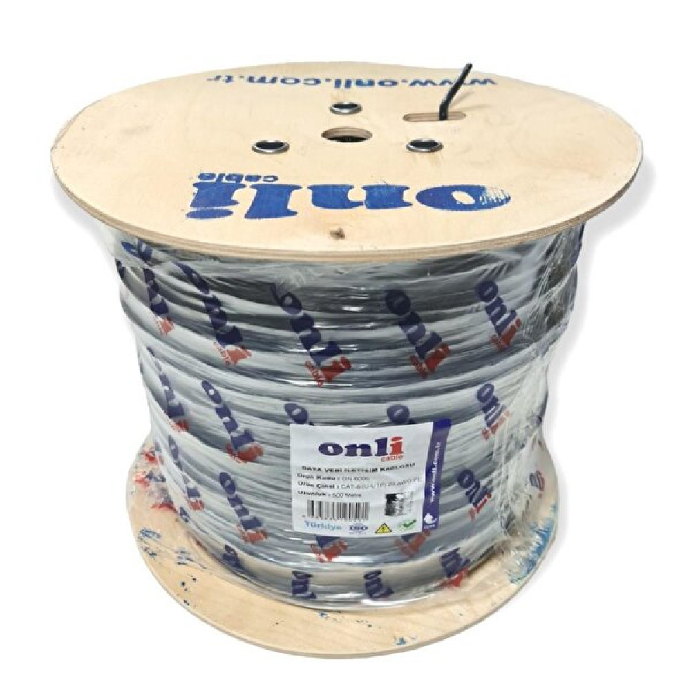Onli Cat6 23Awg PE 500 M Siyah Dış Ortam Kablo Ağ / Network Kablosu Fiyatı