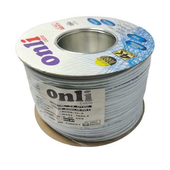 Onli RG59-U4 200 m Mini Tekli Anten Kablosu