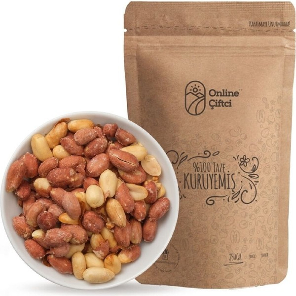 Online Çiftçi Az Tuzlu Kavrulmuş Yer Fıstığı - 250 gr Kuruyemiş Fiyatı