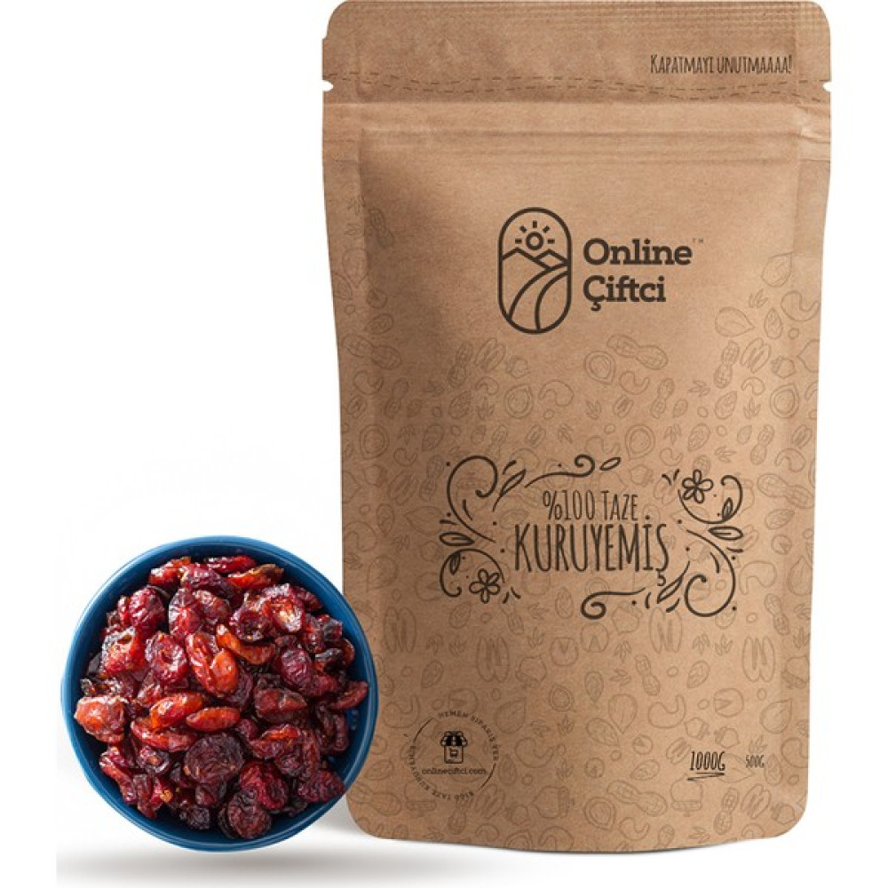 Online Çiftçi Cranberry Yaban Mersini -Turna Yemişi- 1kg - 1 kg Diğer Fiyatı