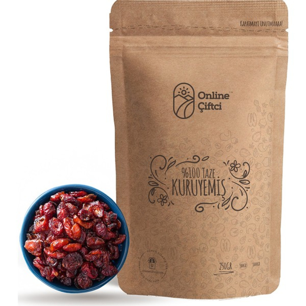 Online Çiftçi Cranberry Yaban Mersini -Turna Yemişi- 250 gr Diğer Fiyatı