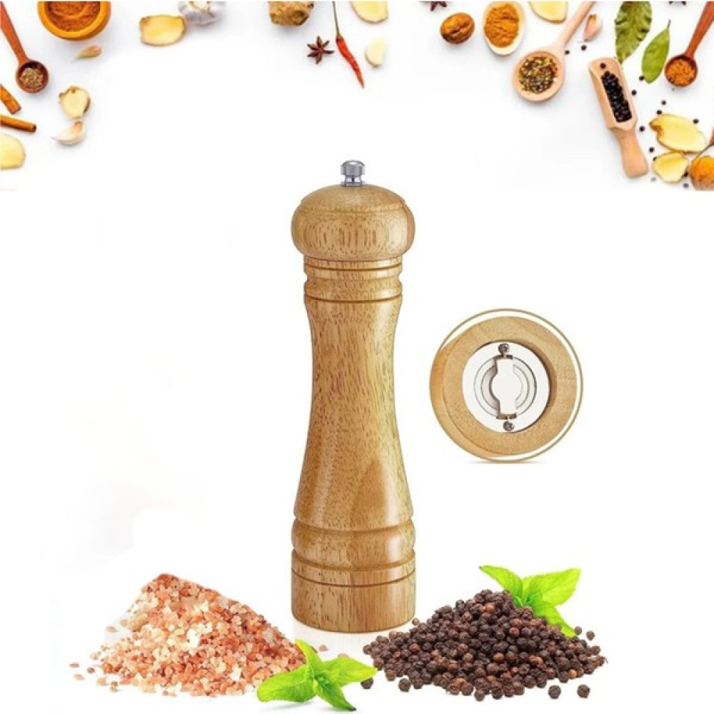 Online Pazar Masterceff Karabiber Tuz Kahve Baharat Öğütücü Ahşap Manuel El Değirmeni Tuzluk 21 cm Baharat Setleri & Baharatlıklar Fiyatı