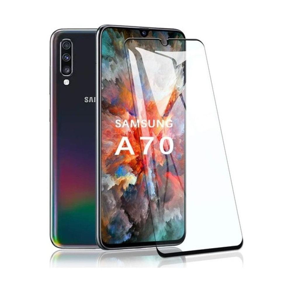 Online Samsung Galaxy A70 5D Tam Kaplayan Ekran Koruyucu Cam Cep Telefonu Kılıfı Fiyatı