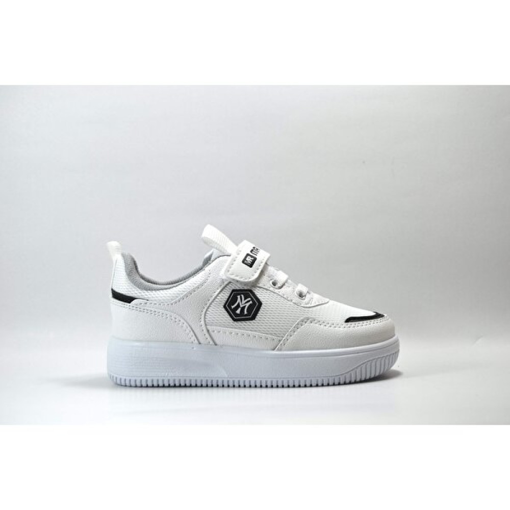 Onlo Ayakkabı MXS.501 Beyaz-Siyah Cırtlı Sneaker Erkek Çocuk Spor Ayakkabı Spor Ayakkabı Fiyatı