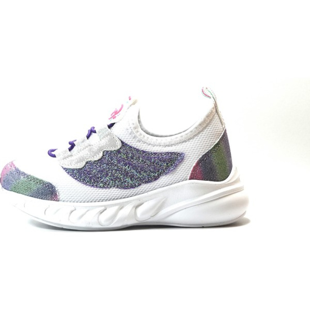 Onlo Ayakkabı ST25.KD Beyaz Simli Bağsız Sneakers Kız Çocuk Spor Ayakkabı Spor Ayakkabı Fiyatı