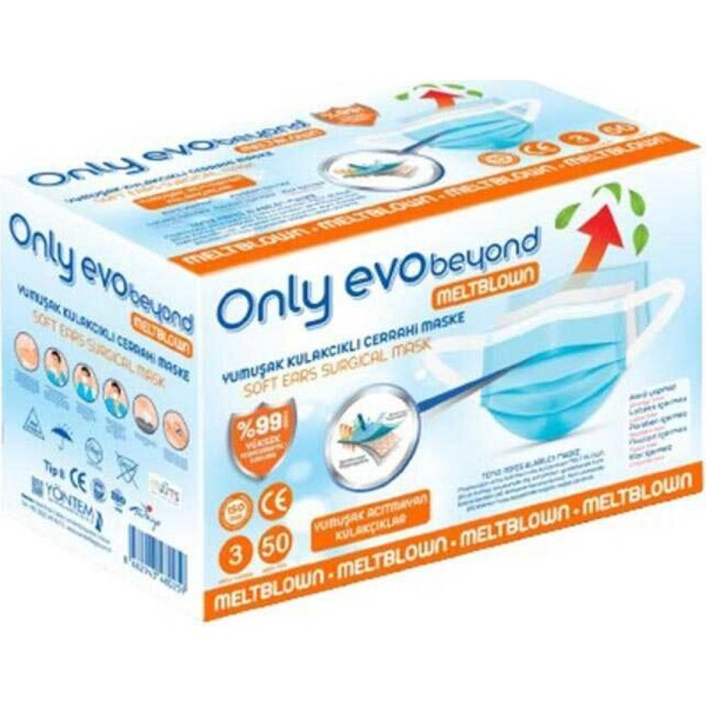 Only Evobeyond Meltblown Cerrahi Maske Mavi 50'li Oto Boyaları Fiyatı