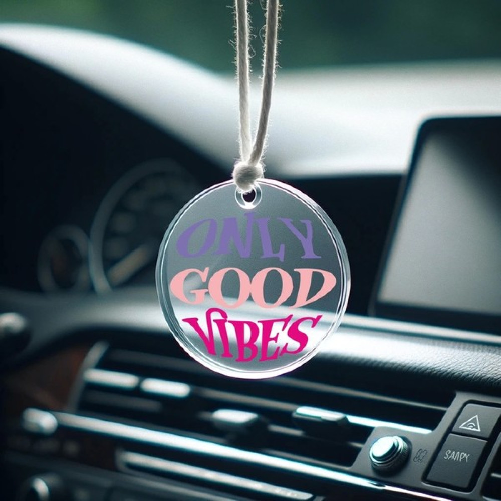 Only Good Vibes Dikiz Aynası Pleksi Araç Süsü Oto Seyahat Ürünleri Fiyatı