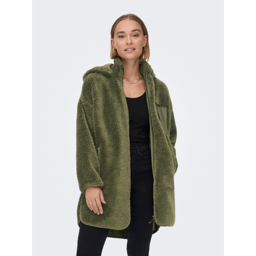Only Kadın Oversize Kürklü Kaban - 15230461 Bayan Mont Fiyatı
