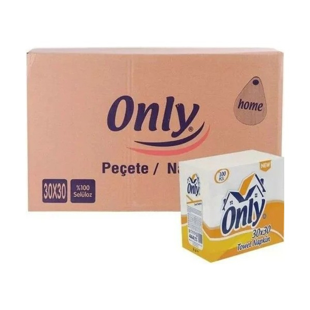 Only Peçete 30X30 24 Lü Koli - Beyaz Oto Boyaları Fiyatı