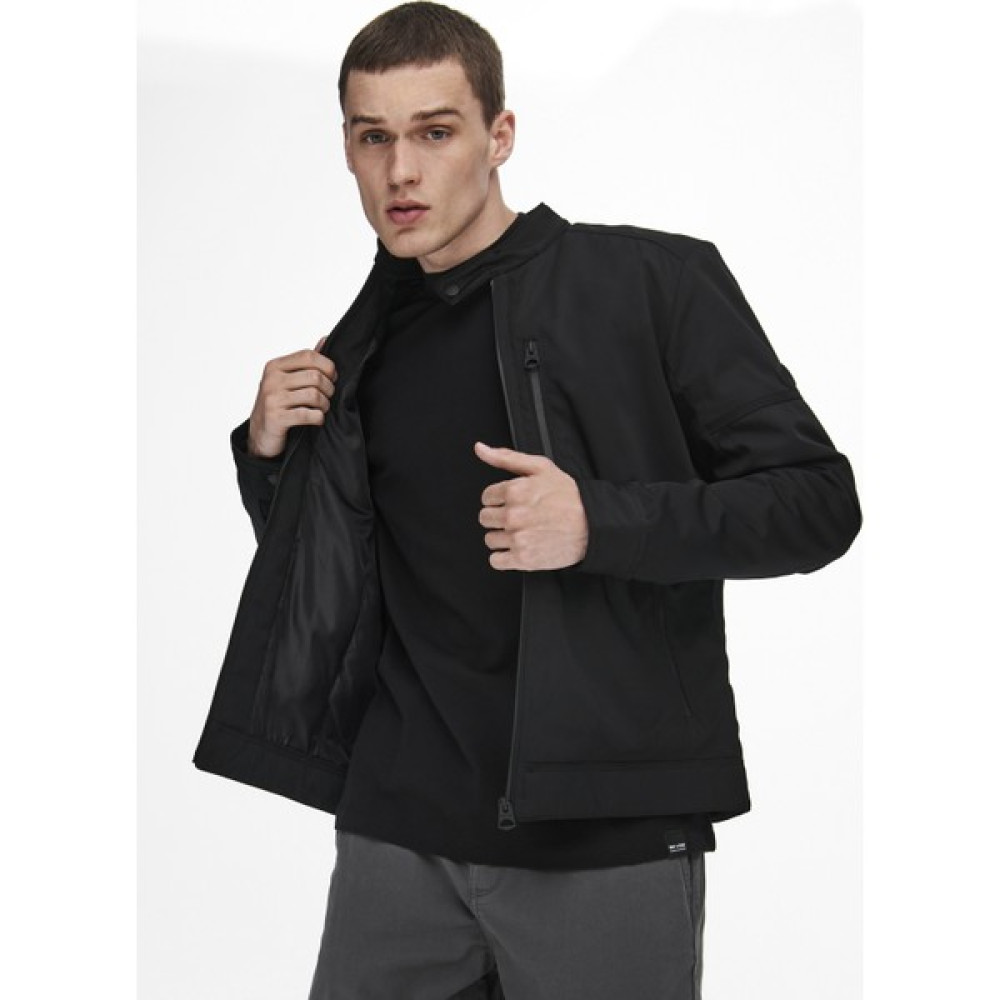Only & Sons 22019603 Only & Sons Onspascal Racer Jacket Otw Erkek Deri Mont ve Ceket Erkek Ceket Fiyatı
