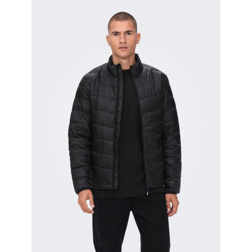 Only & Sons Carven Quilted Puffer Otw Noos Erkek Siyah Mont 22023051-0210 Erkek Mont Fiyatı
