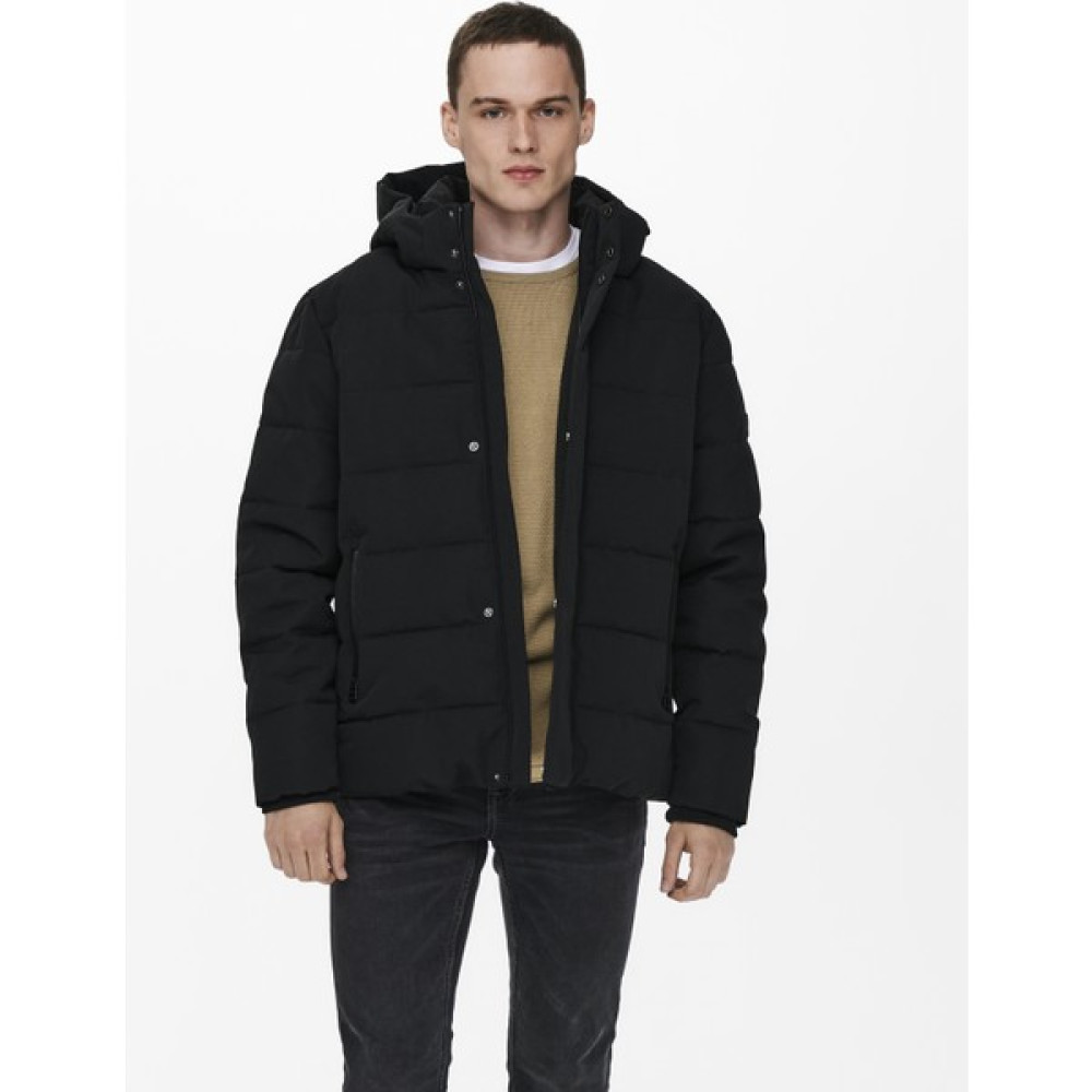 Only & Sons Cayson Puffa Otw Erkek Siyah Mont 22019598-02 Erkek Mont Fiyatı
