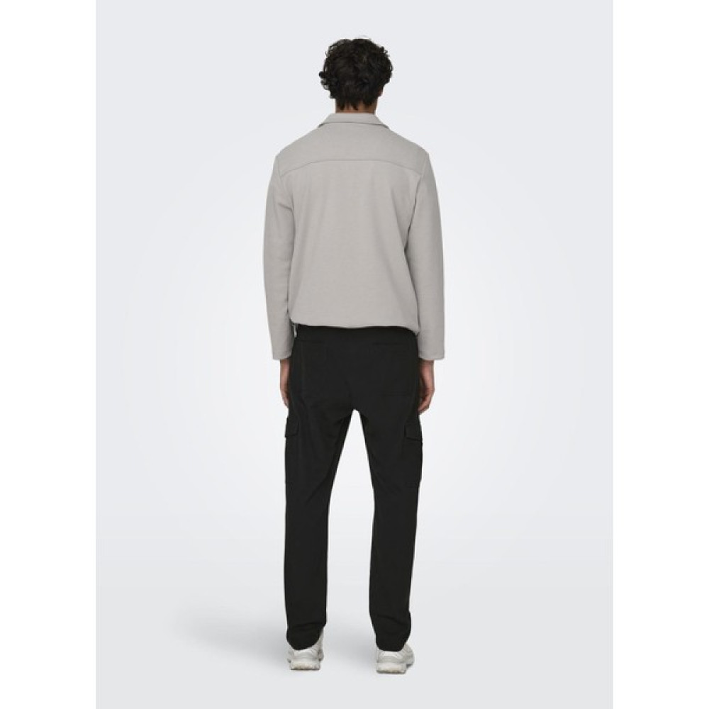 Only & Sons Dar Paça Siyah Erkek Kargo Pantolon Onsluc Cargo Tap 0121 Pant Erkek Pantolon Fiyatı