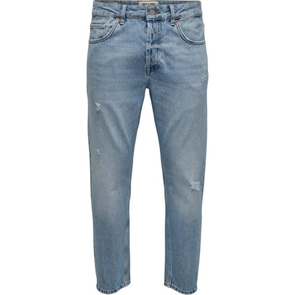 Only & Sons Erkek Rahat Kesim Kot Pantolon Onsavı Crop L. Blue 4858 Jeans 22024858 Erkek Jeans / Kot Pantolon Fiyatı