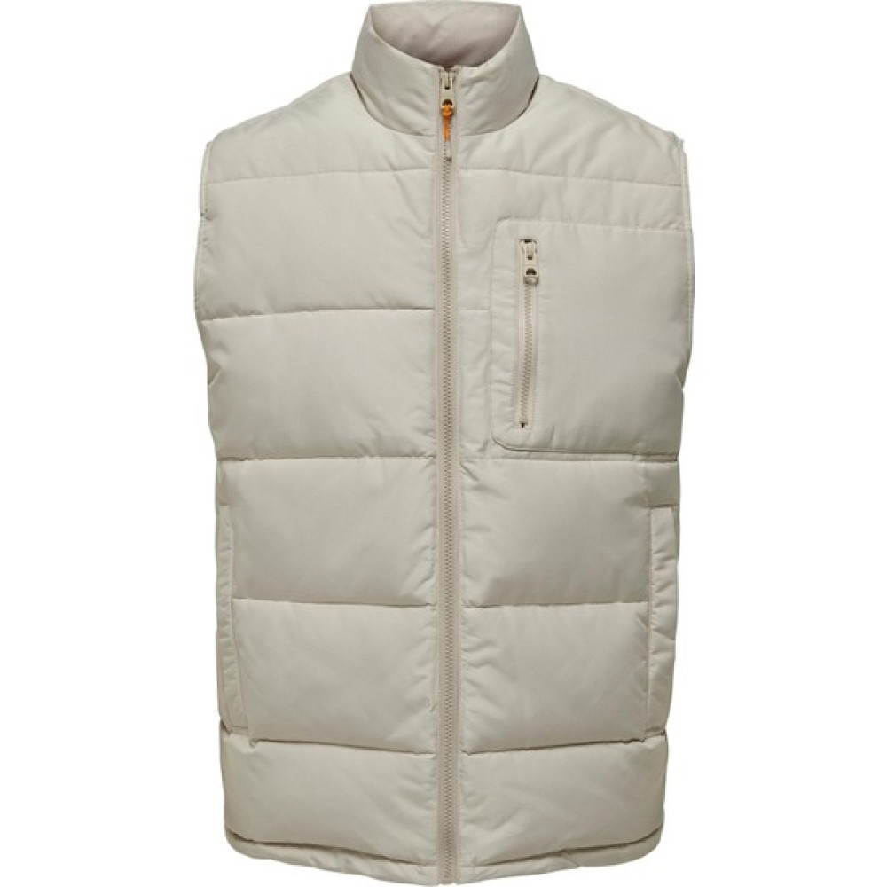 Only & Sons Jake Erkek Krem Yelek (22024229-SLG) Erkek Yelek Fiyatı