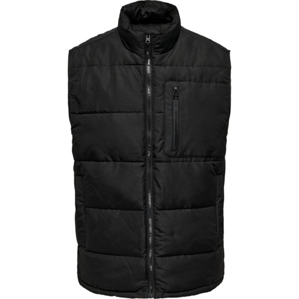 Only & Sons Onsjake Fermuar Kapamalı Relaxed Fit Kapitone Şişme Yelek Erkek Yelek 22024229 Erkek Yelek Fiyatı