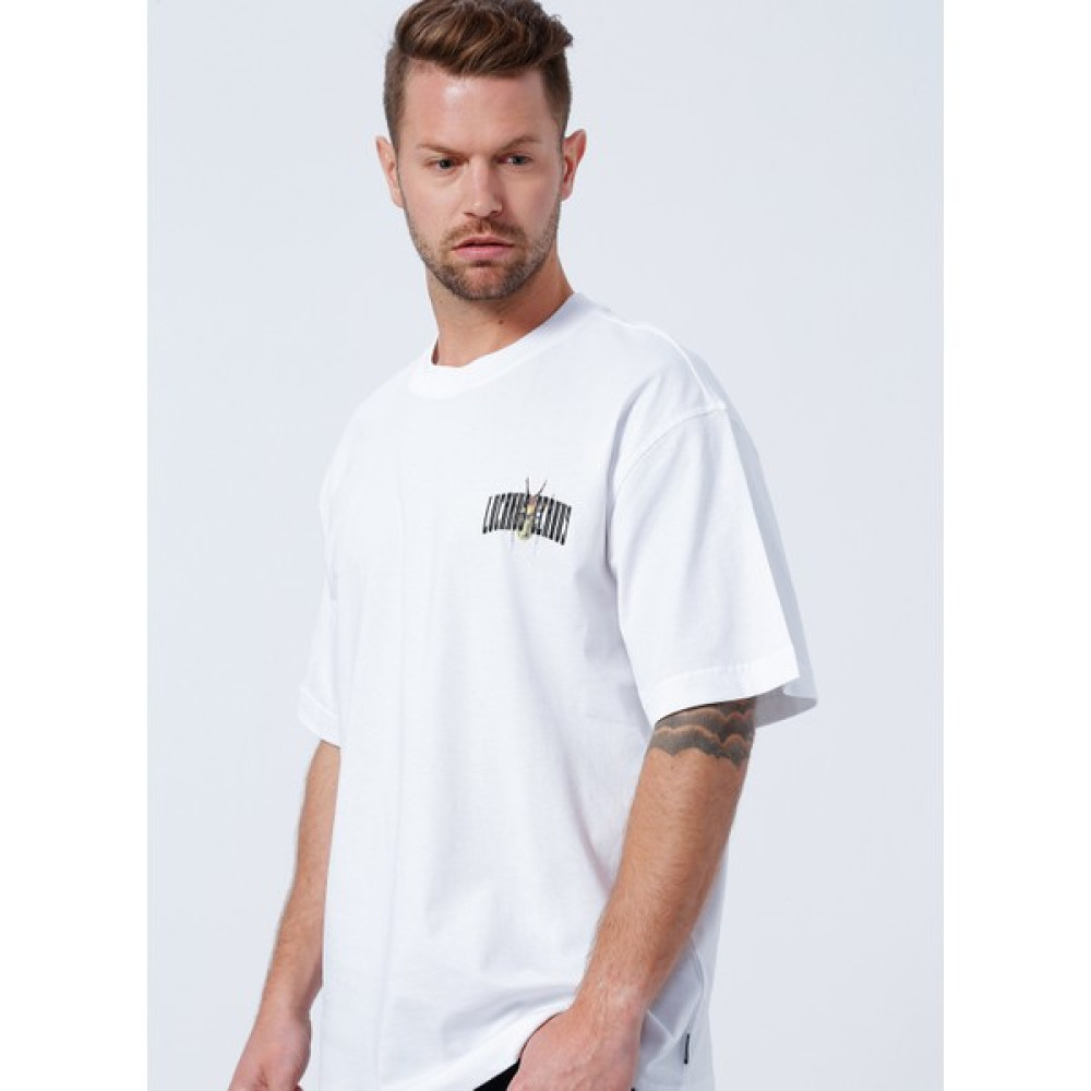 Only & Sons Oversize Açık Beyaz Erkek T-Shirt - 22022638_ONSGARTH Ovz Beetle Ss Tee Erkek T-shirt Fiyatı