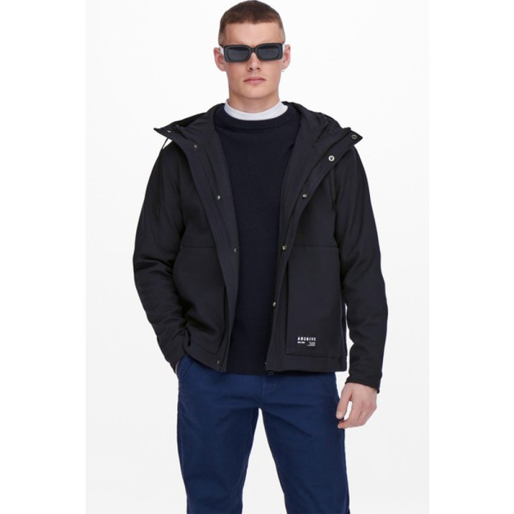 Only & Sons Regular Fit Softshell Kapüşonlu Onsaslan Mont Erkek Mont 22022597 Erkek Mont Fiyatı