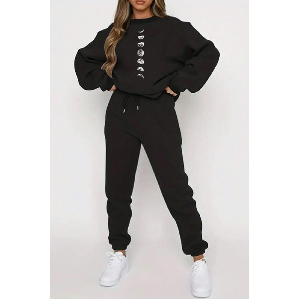 Only Trend Wear Unisex Astronomi Baskılı Bisiklet Yaka Eşofman Takımı Kadın Eşofman Fiyatı