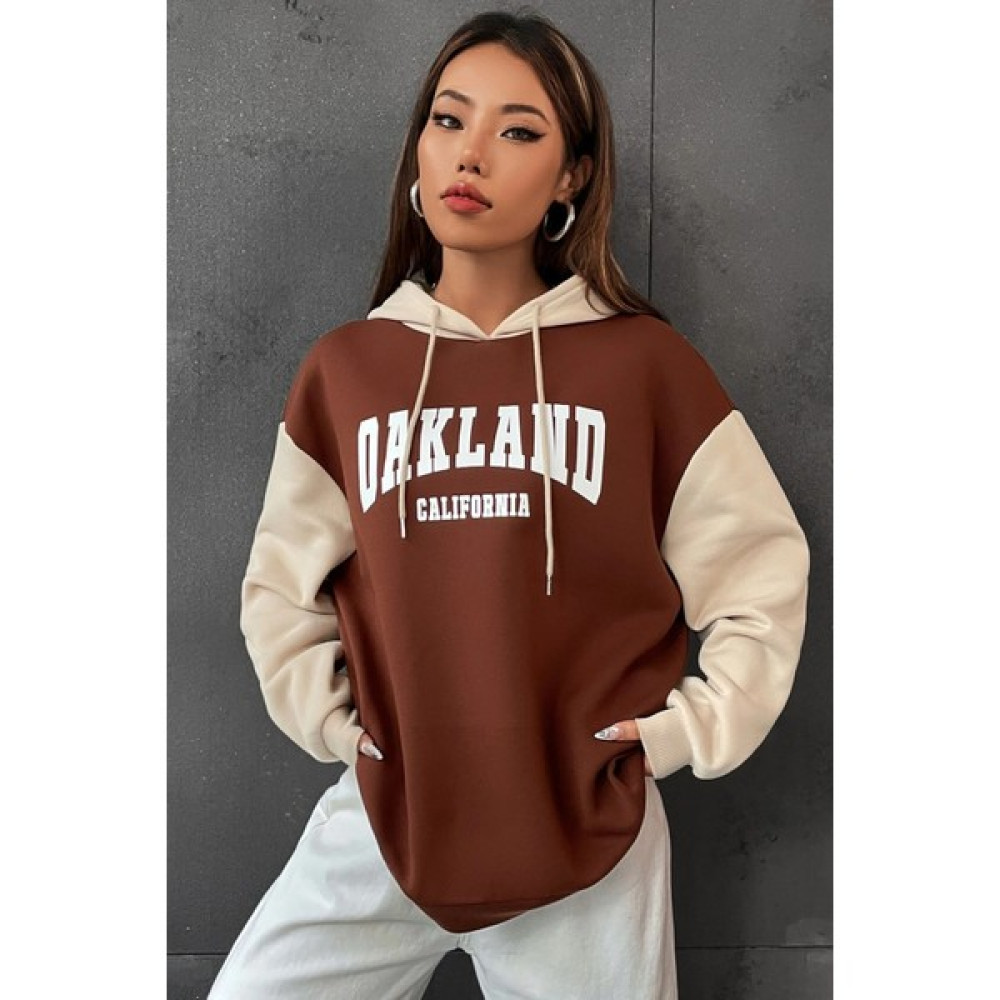 Only Trend Wear Unisex Oakland Baskılı Sweatshirt Bayan Sweatshirt Fiyatı