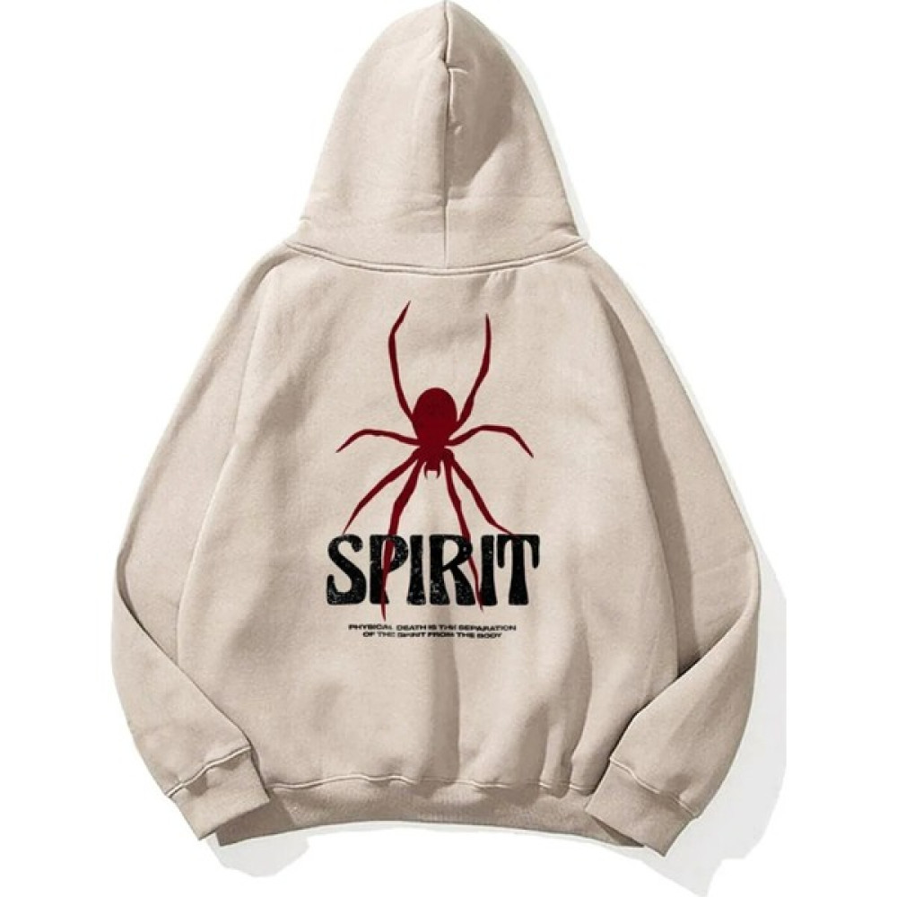 Only Trend Wear Unisex Spirit Örümcek Sırt Baskılı Oversize Sweatshirt Bayan Sweatshirt Fiyatı