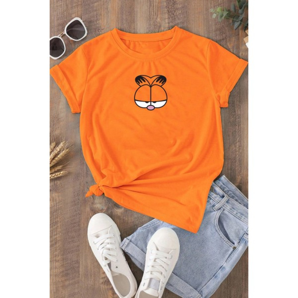 Only Trendwear Garfield Baskılı T-Shirt Bayan T-shirt Fiyatı
