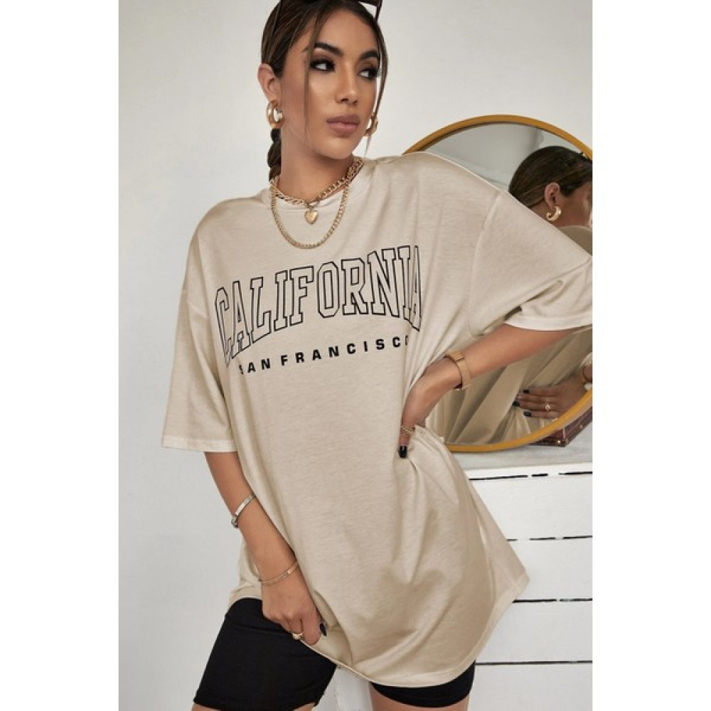 Only Trendwear Unisex California Baskılı Tasarım Tshirt Bayan T-shirt Fiyatı