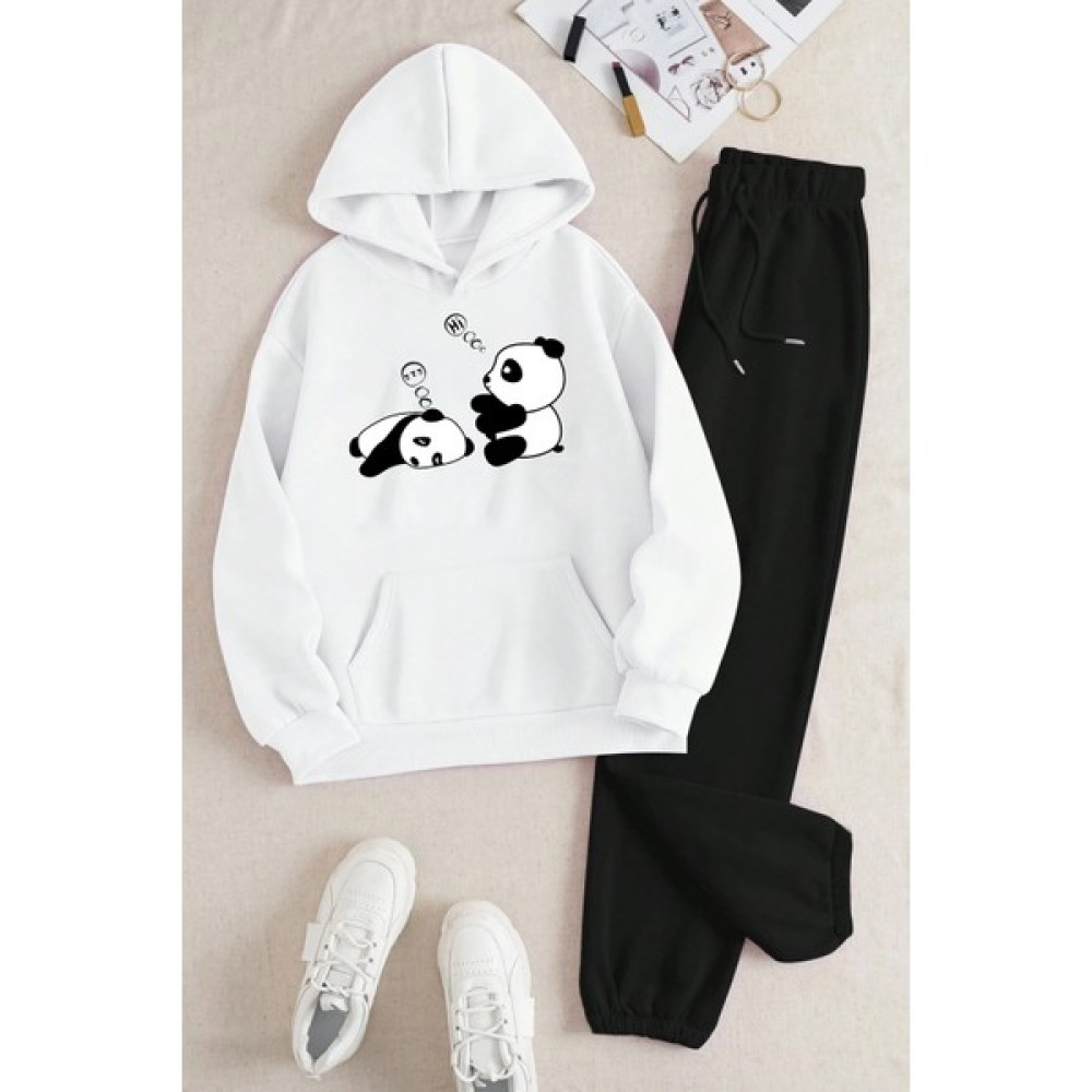 Only Trendwear Unisex Uykucu Panda Baskılı Rahat Eşofman Takımı Kadın Eşofman Fiyatı